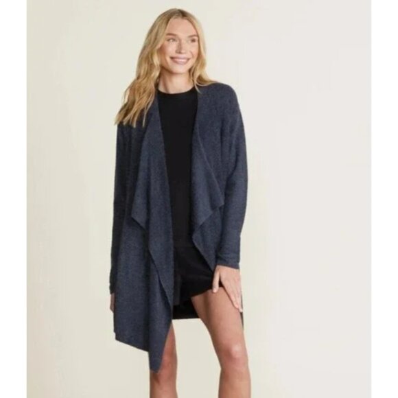 Barefoot Dreams CozyChic Lite Island Wrap Cardigan L/XL Indigo Navy MSRP $110 - Picture 1 of 9